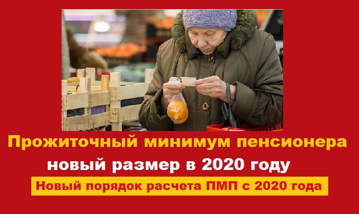 Новый размер прожиточного минимума пенсионера в 2020 году